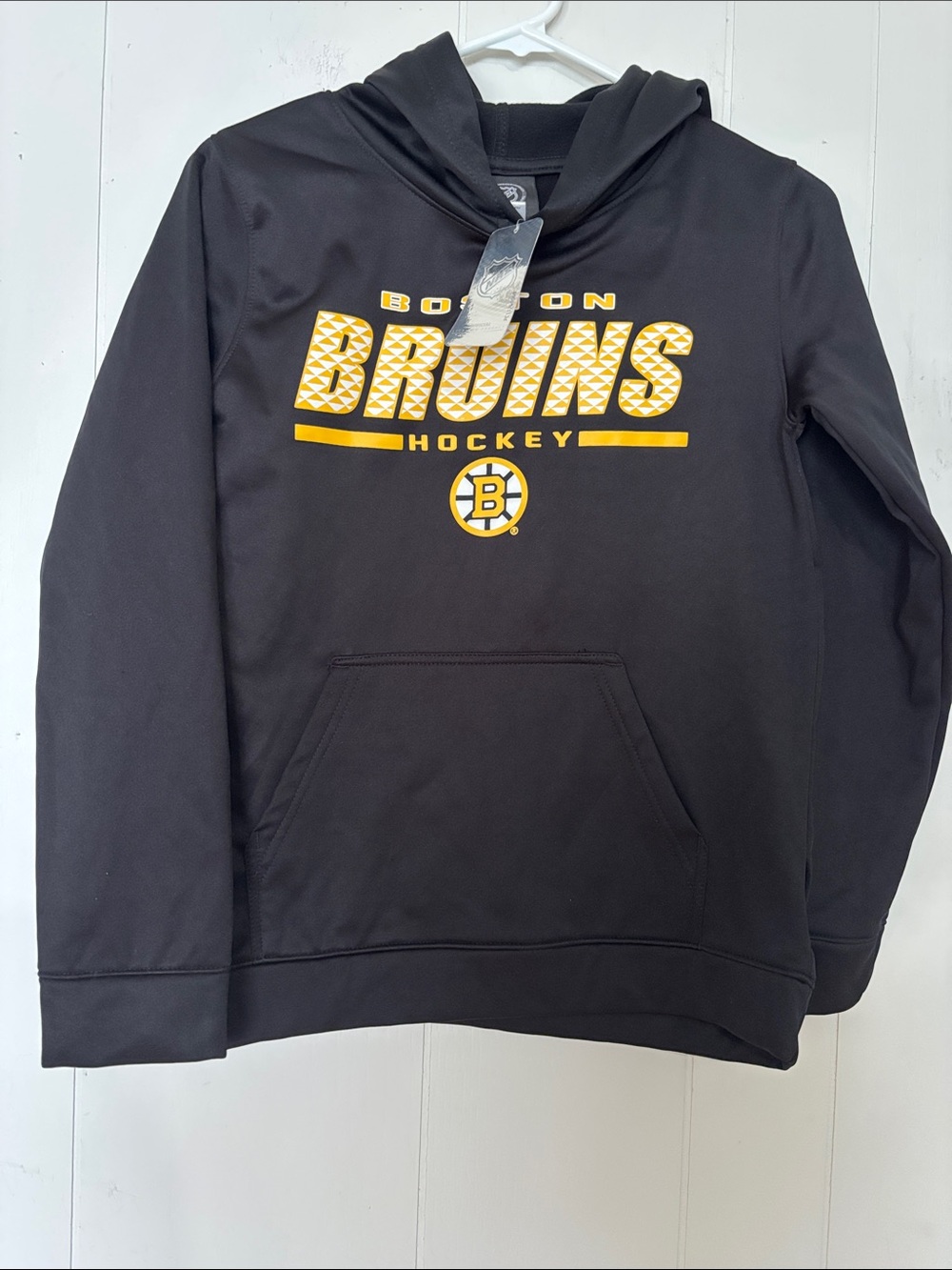 NHL Boston Bruins Black and Yellow Kids Hoodie